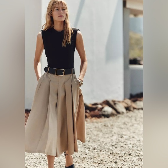 NWT ZARA SHOULDER PAD DRESS - Picture 5 of 12